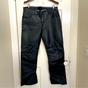 Diesel Leather Biker Pants